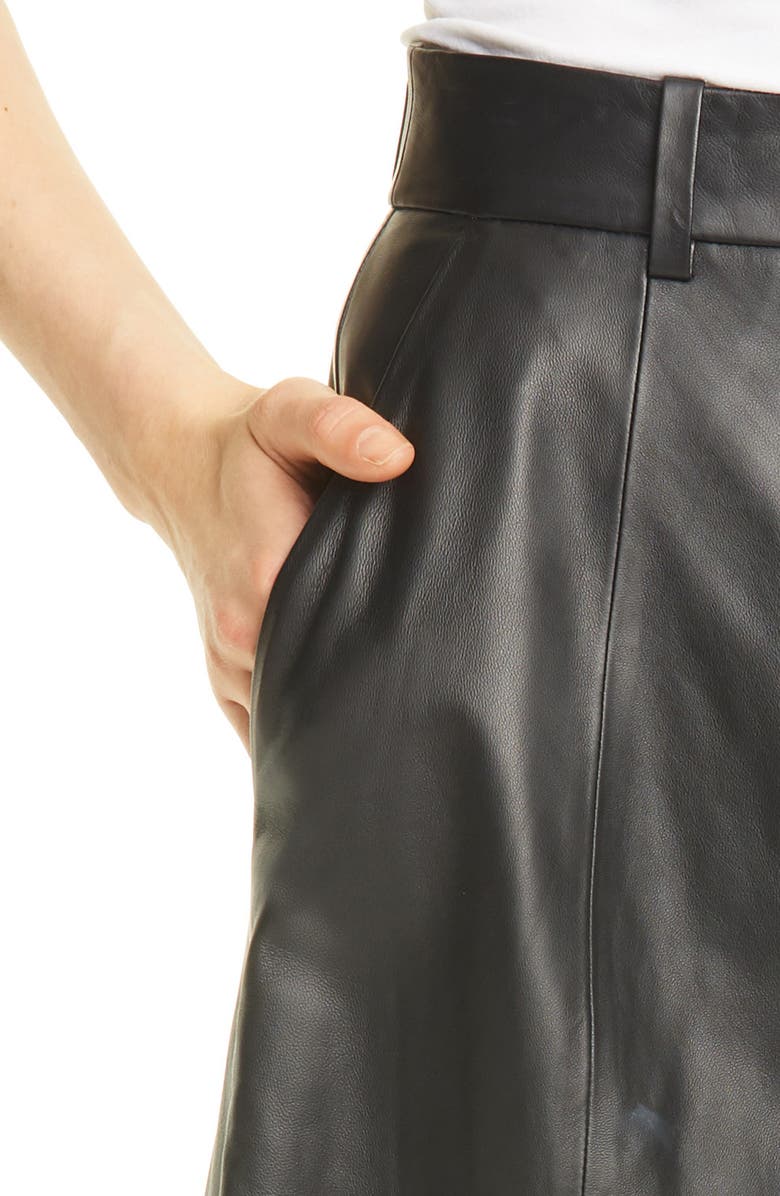 Vince Leather Shorts, Alternate, color,