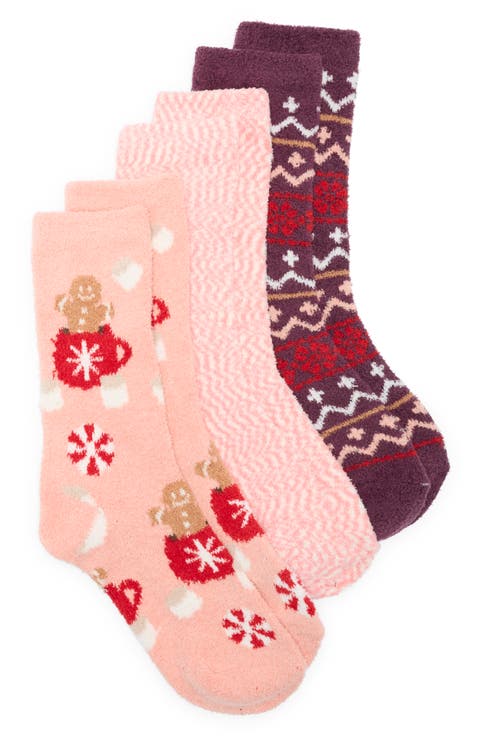 3-Pack Pattern Socks