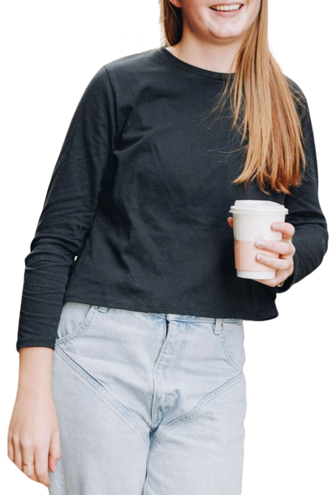 Whisper Long Sleeve Cotton Tee