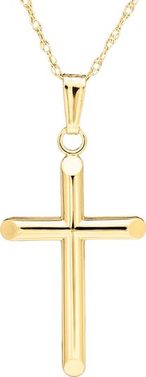 Mignonnete 14k Gold Cross Necklace