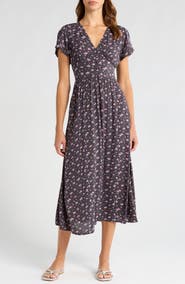 Billabong Morning Sky Floral Print Maxi Dress
