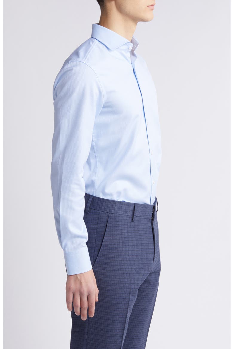 Hank Slim Fit Dress Shirt, Alternate, color, LT PAST/BU
