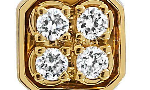 Bony Levy Florentine 18k Gold Diamond Square Stud Earrings In Gold