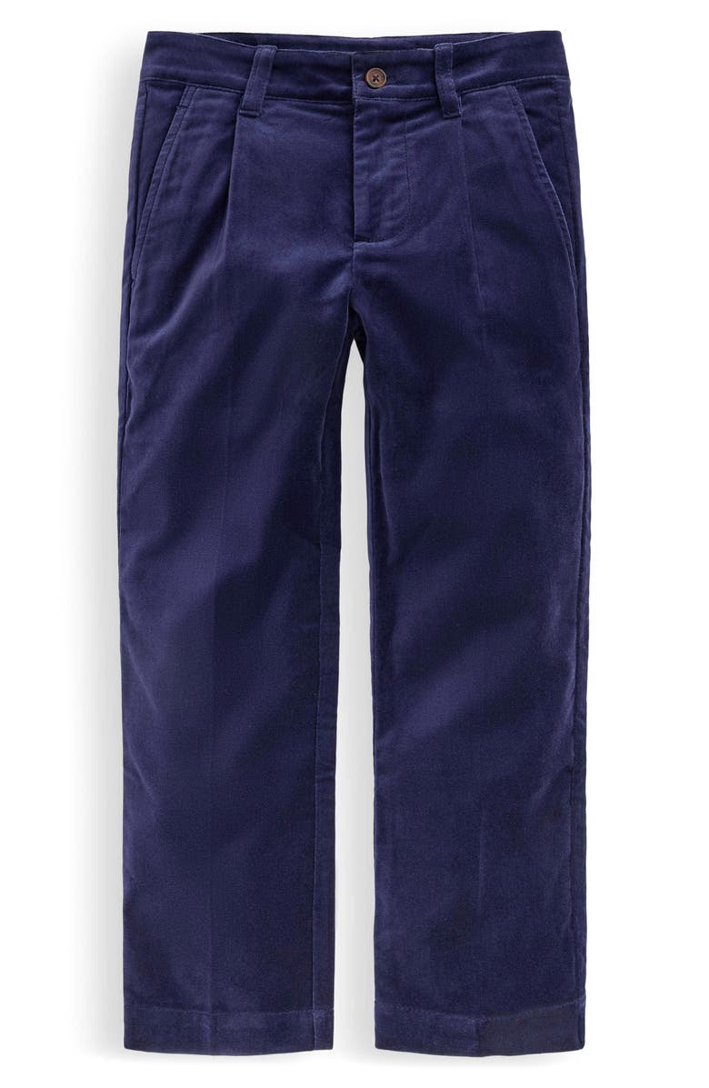 Boden Kids' Smart Cotton Pants, Main, color, Navy Velvet