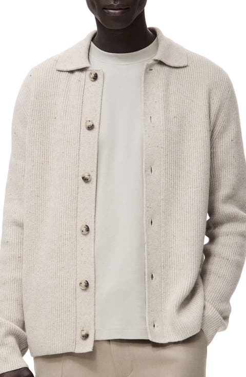 Rib Collar Cardigan