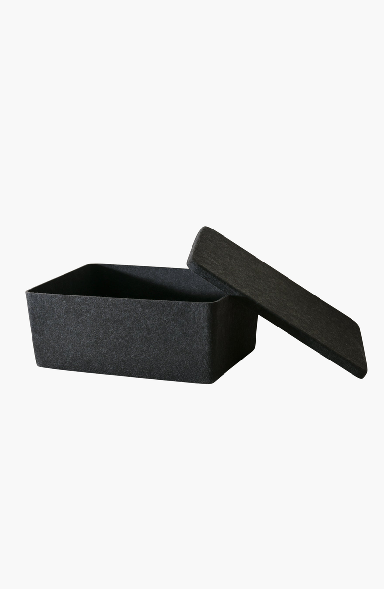 SortJoy The Sculpted Bin - XL with Lid, Alternate, color, Carbon