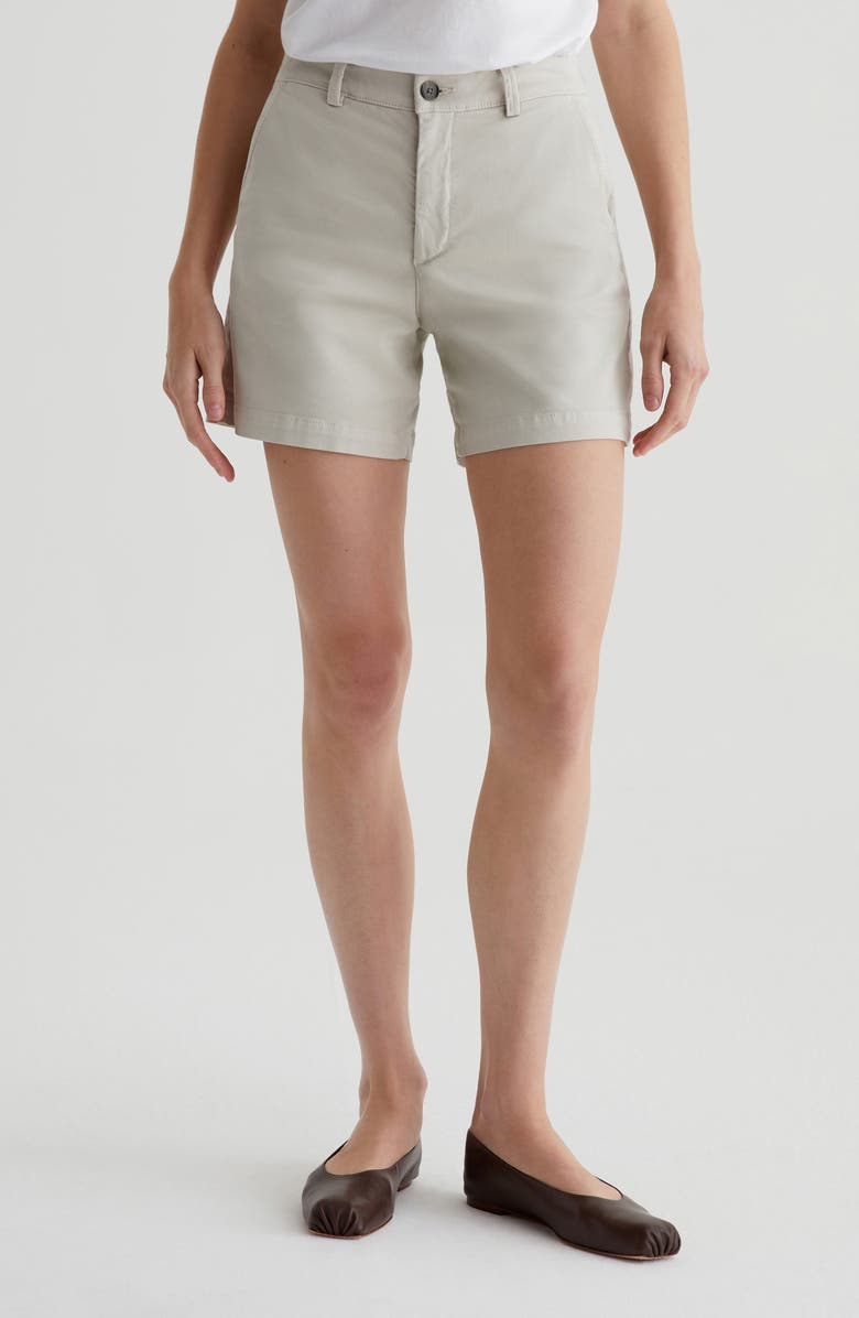 AG Jude Stretch Twill Shorts, Main, color, Pumice