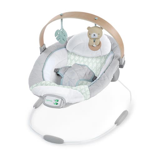 Ingenuity Kids' Cozy Spot Soothing Baby Bouncer With Wooden Toy Arch In Multi
