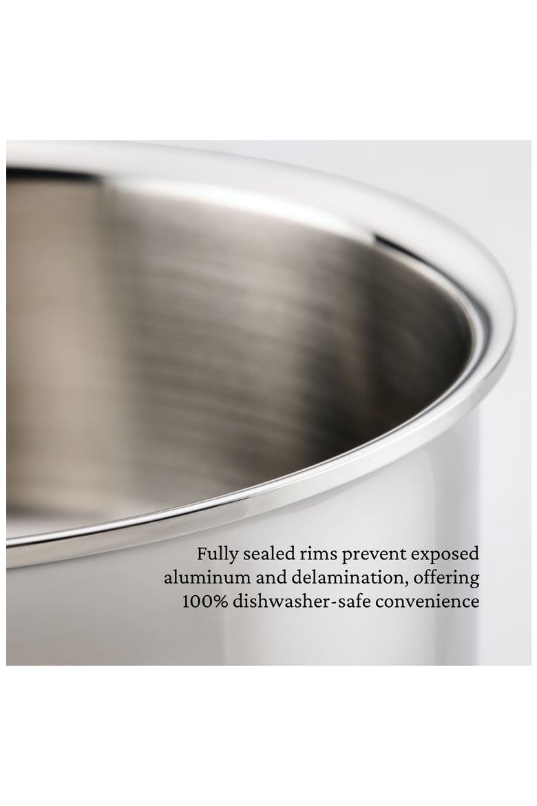 ProBond® Luxe Professional Clad Stainless Steel 9-Quart Rondeau Pan with Lid, Alternate, color, NO COLOR