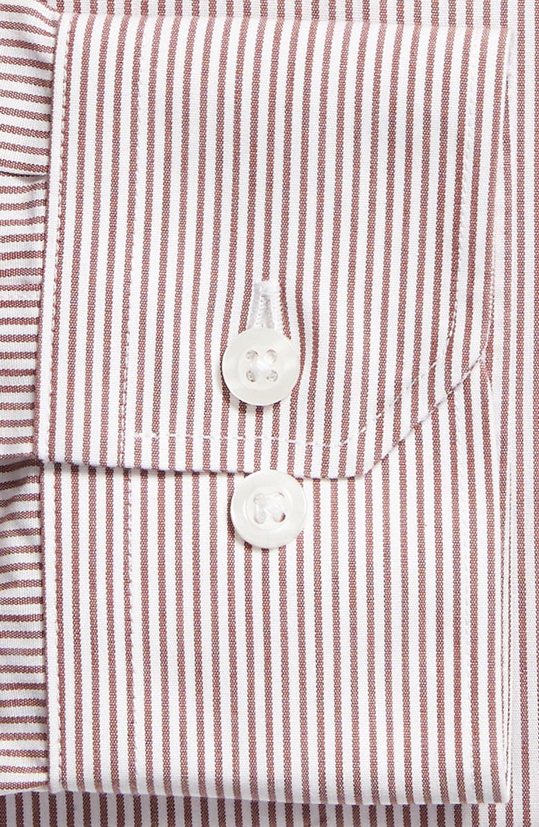 The Tie Bar Trim Fit Stripe Dress Shirt, Alternate, color, 