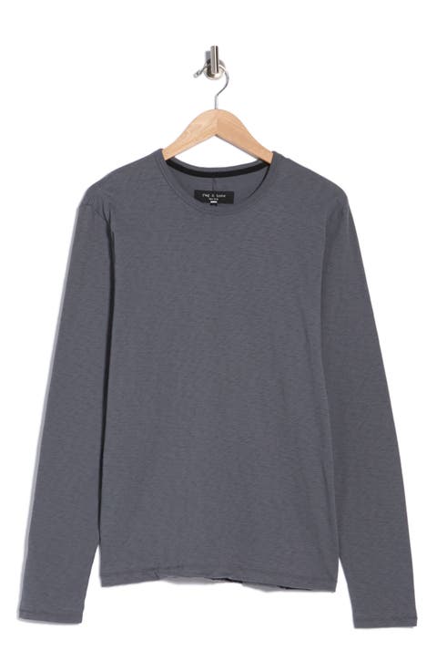 Long Sleeve Slubbed Jersey T-Shirt