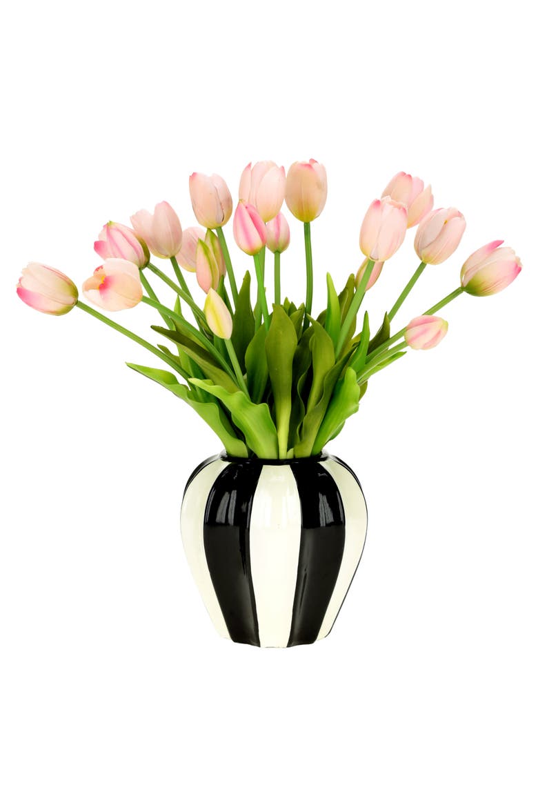 Tulip Floral Arrangement  in Vase, Main, color, Pink