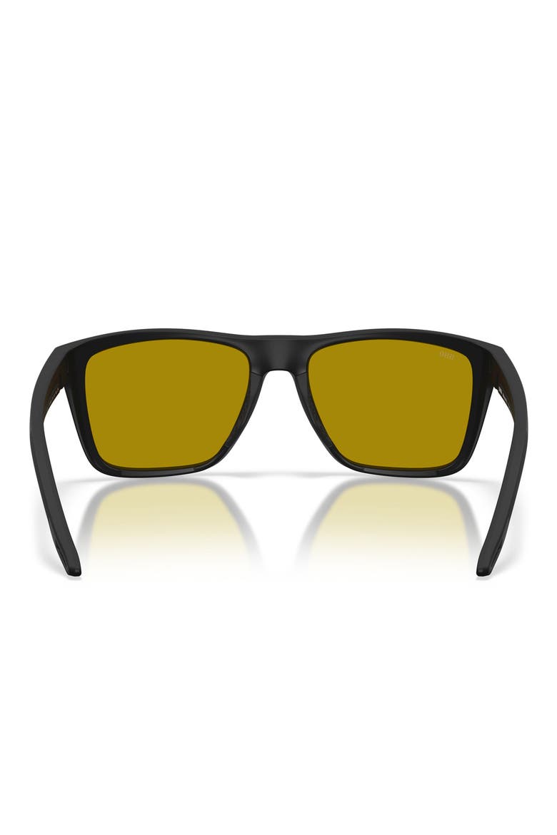 Mainsail XL 59mm Mirrored Polarized Square Sunglasses, Alternate, color, BLACK / SUNRISE SILVER 580G