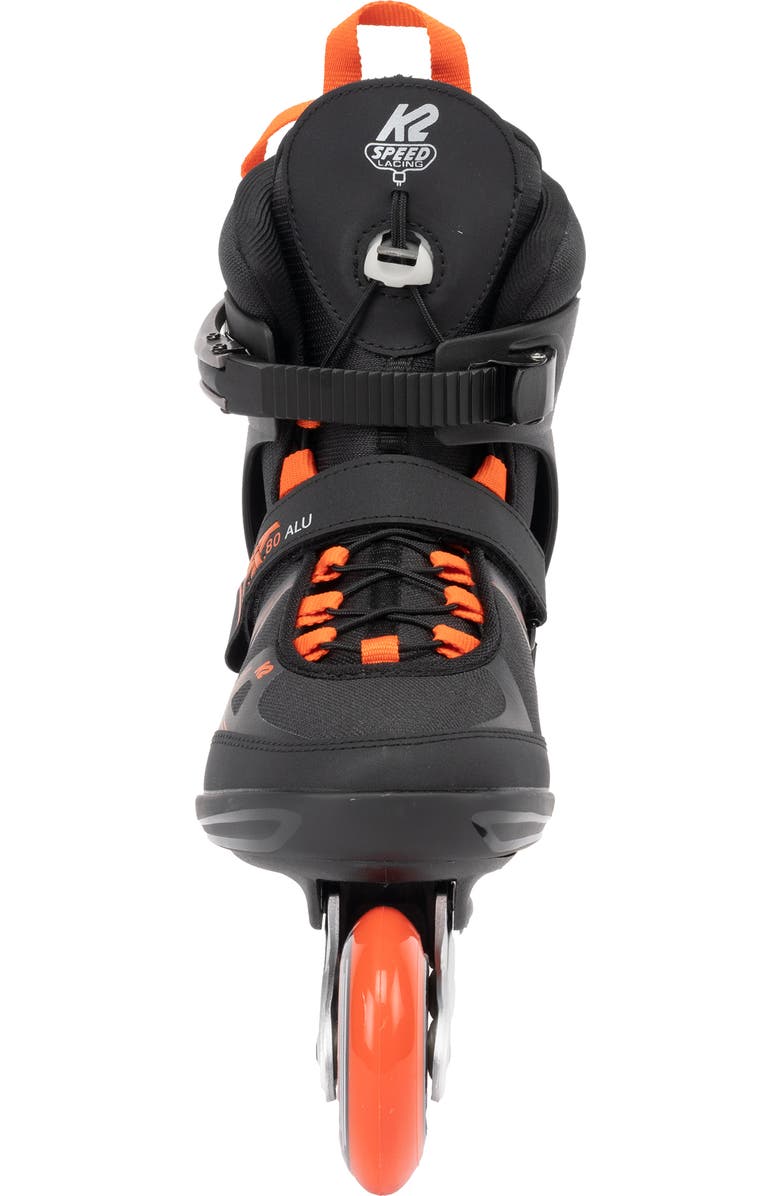 K2 F.I.T. 80 ALU Black Mens Inline Skates, Alternate, color, Black/Red