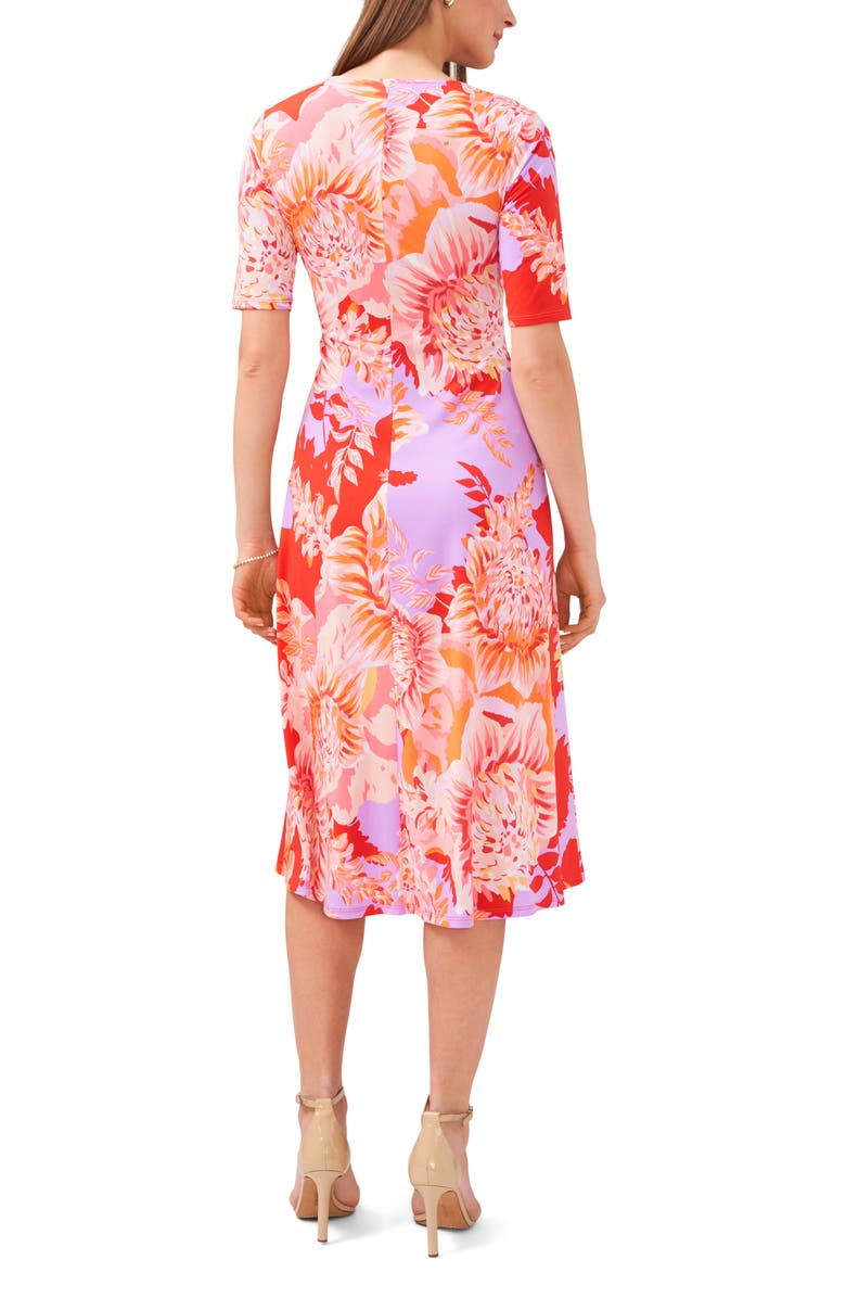 Chaus Floral Faux Wrap Midi Dress, Alternate, color,