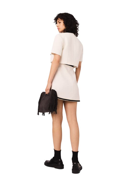 Maje Tweed-effect Jacket And Mini Dress Set