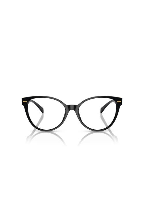 Versace 55mm Cat Eye Optical Glasses In Black