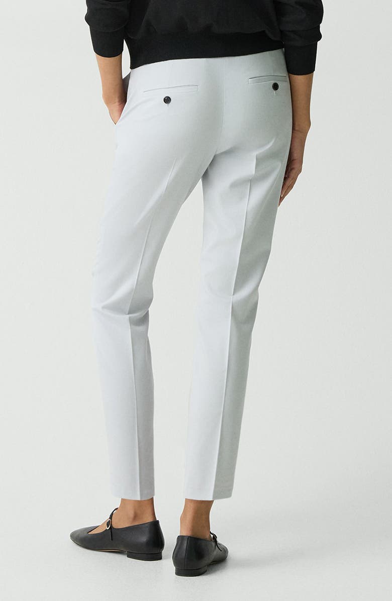 Theory Treeca 2 Stretch Wool Gabardine Pants, Alternate, color, Fog