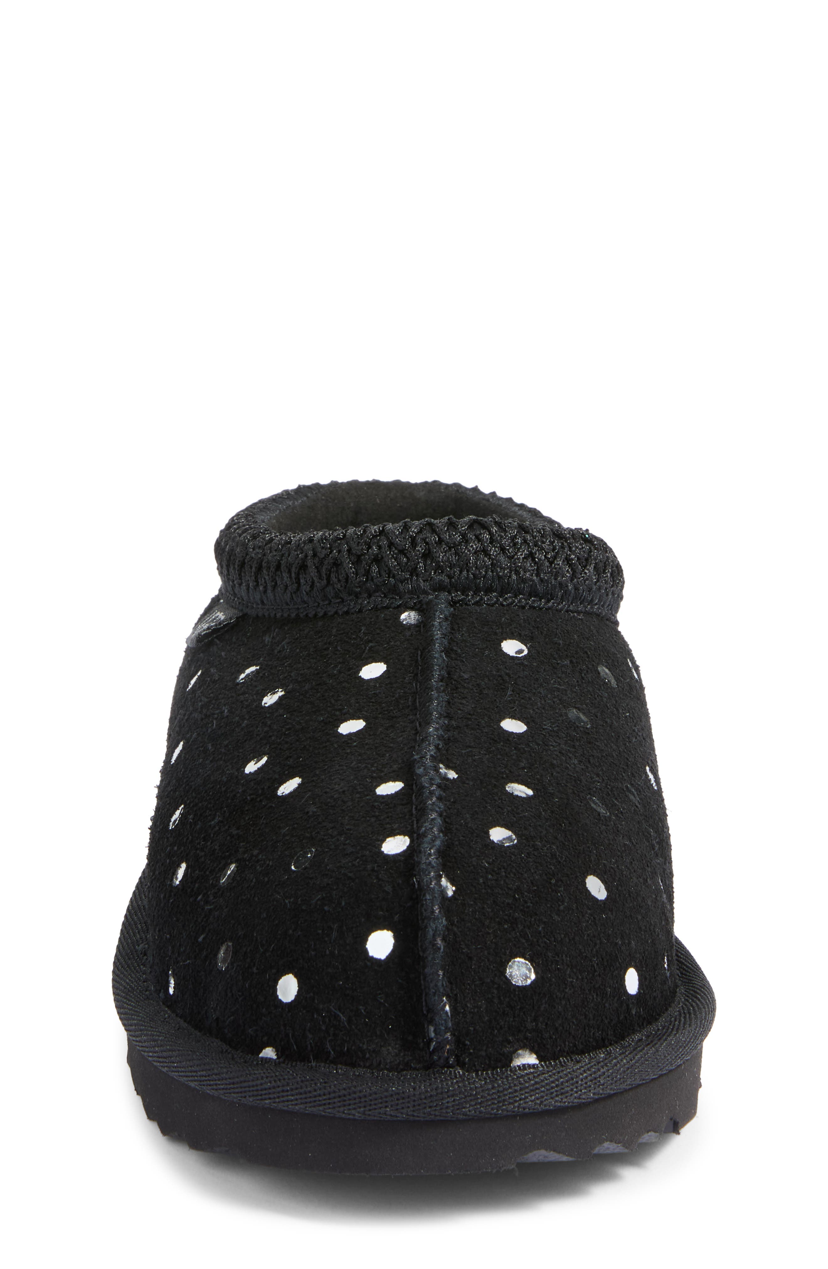 Kids' Tasman II Shiny Dots Slipper, Alternate, color, BLACK