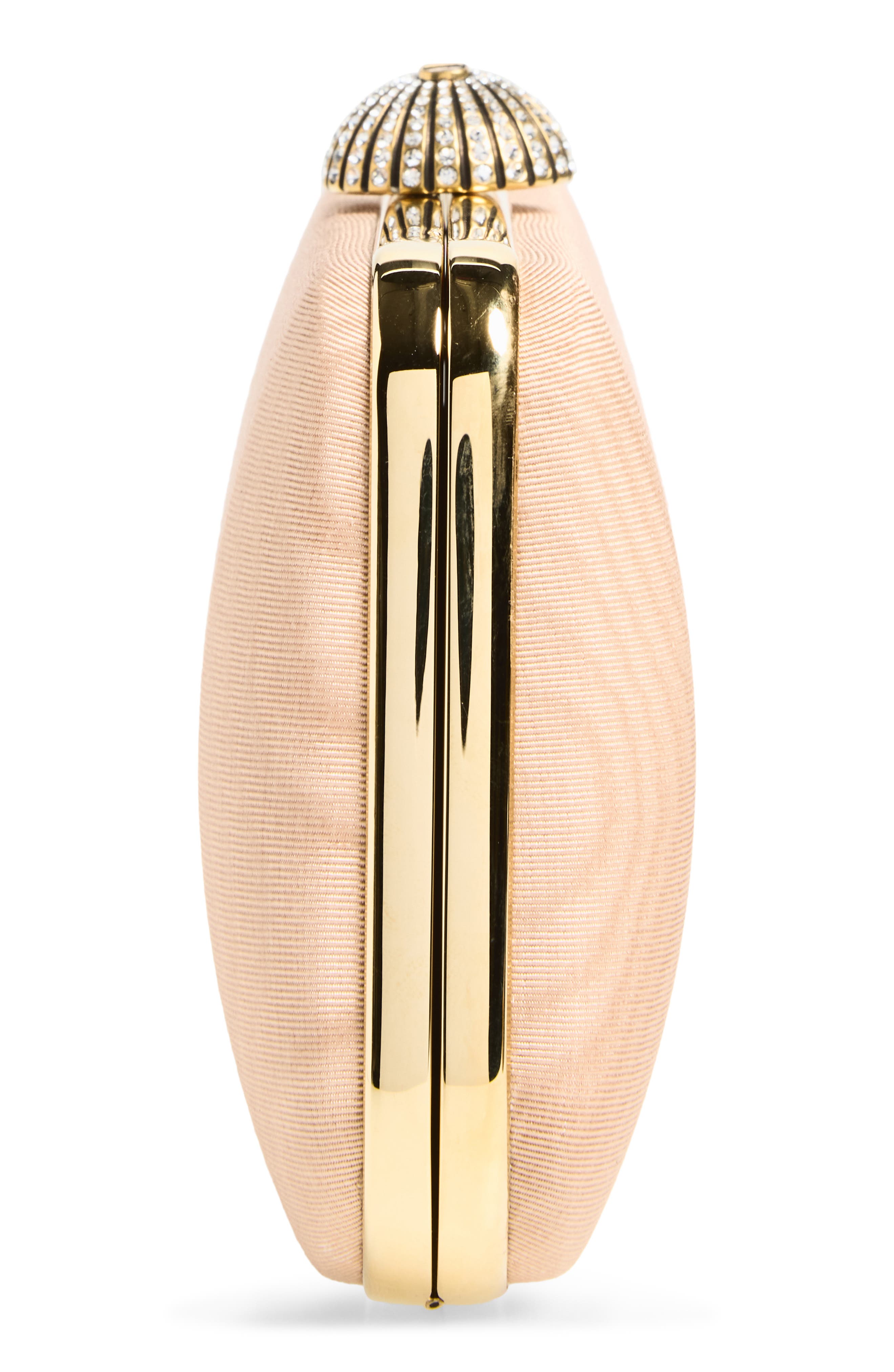 Carry Secrets Moiré Minaudière, Alternate, color, ROSE