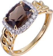 Kahn High Jewelry Smoky Quartz Ring with Diamonds
