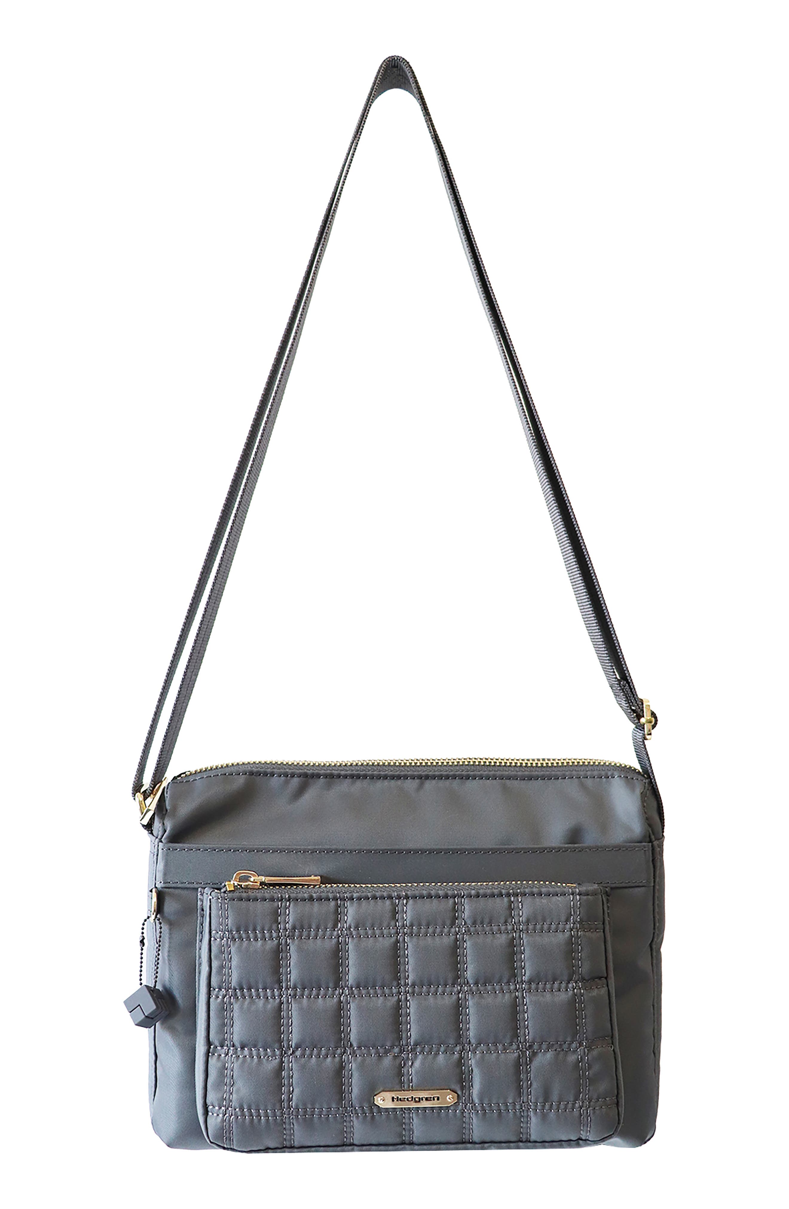 Aspire Isabella Water Repellent Crossbody Bag, Main, color, IRON GATE