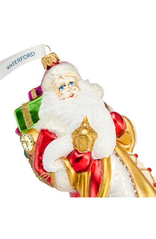 Waterford Holiday Heirlooms Santa Ornament In Multi