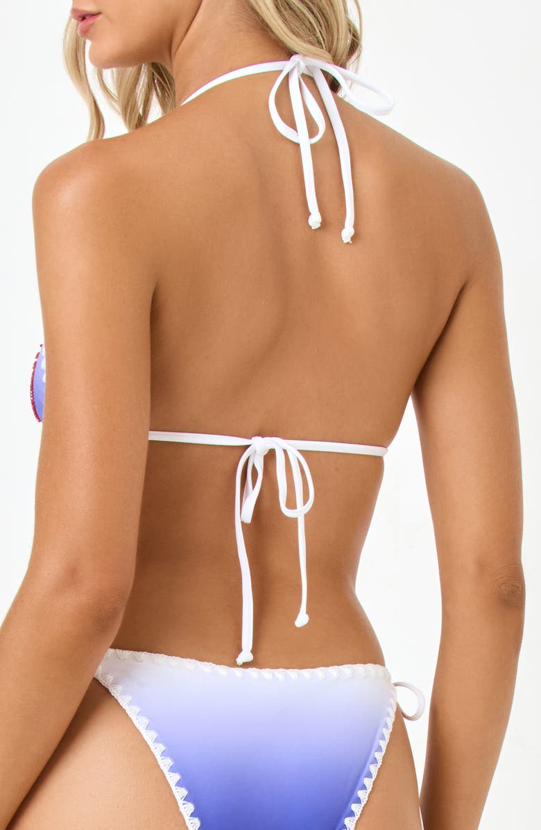 LSPACE Sonia Beaded Embroidered Bikini Top, Alternate, color, 