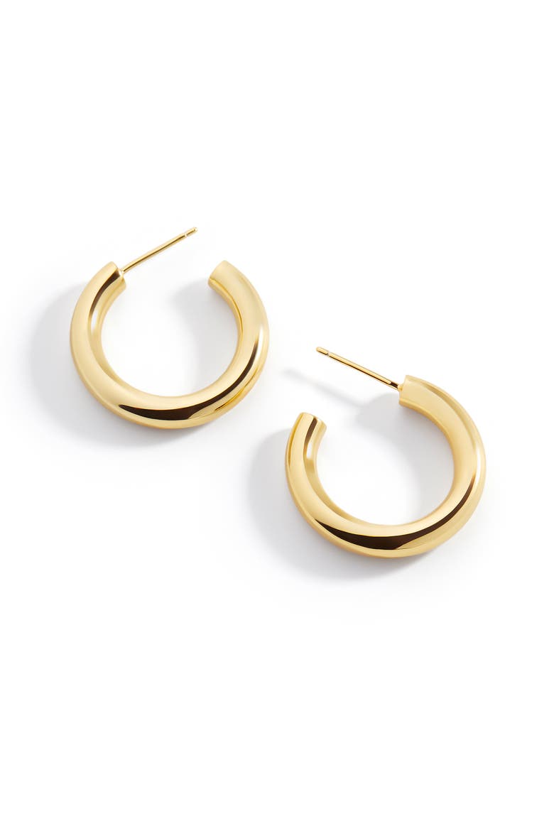 Bold Hoop Earrings, Alternate, color, 18k Gold Over Sterling Silver