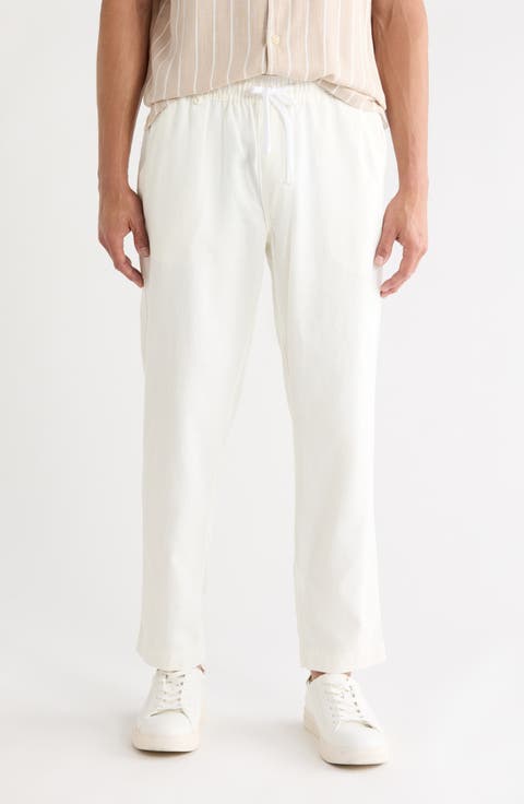 Textured Drawstring Pants