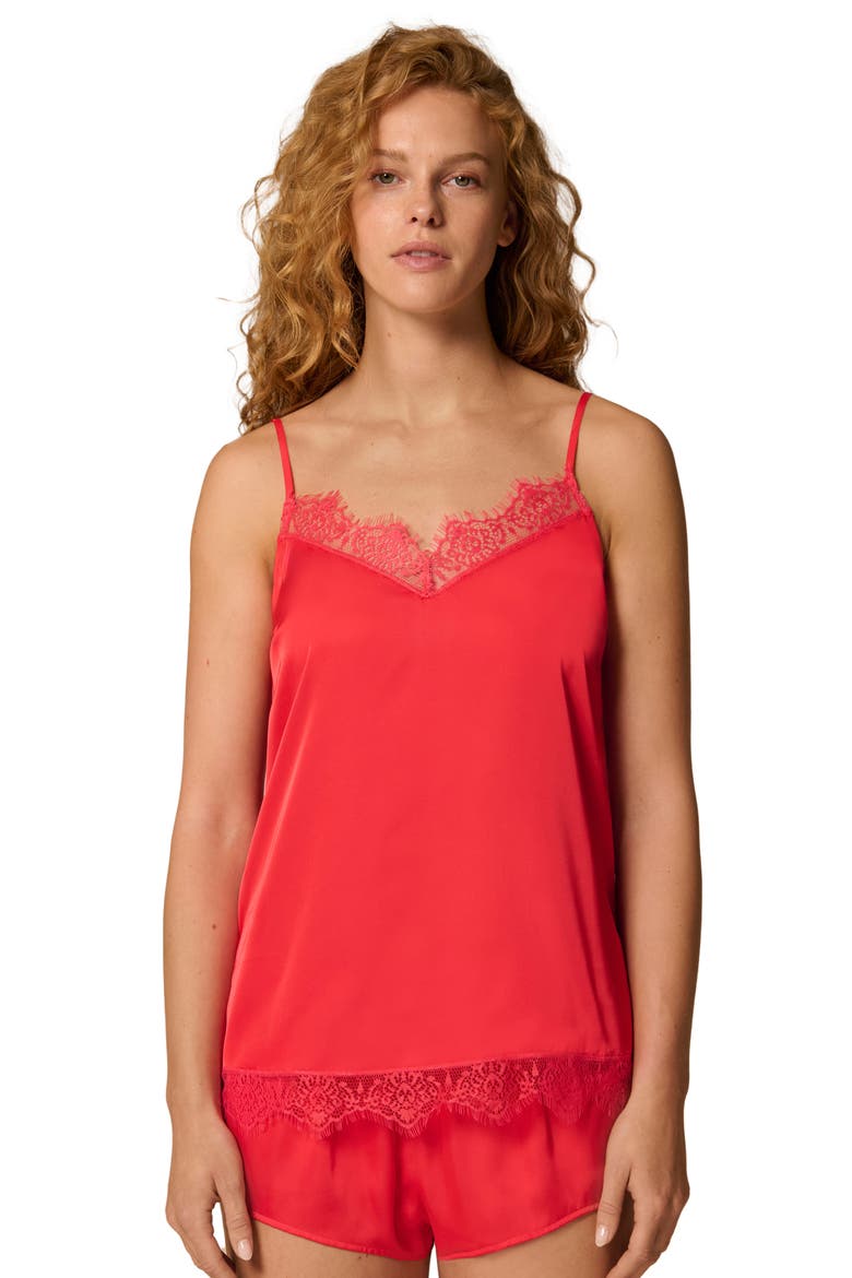 Satin Secrets Lounge Shorts, Alternate, color, FLAMINGO