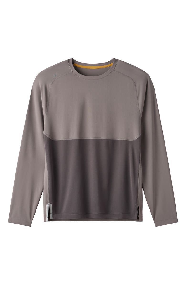 Rhone Extra Mile Long Sleeve Training T-Shirt, Alternate, color, Smoke/ Asphalt