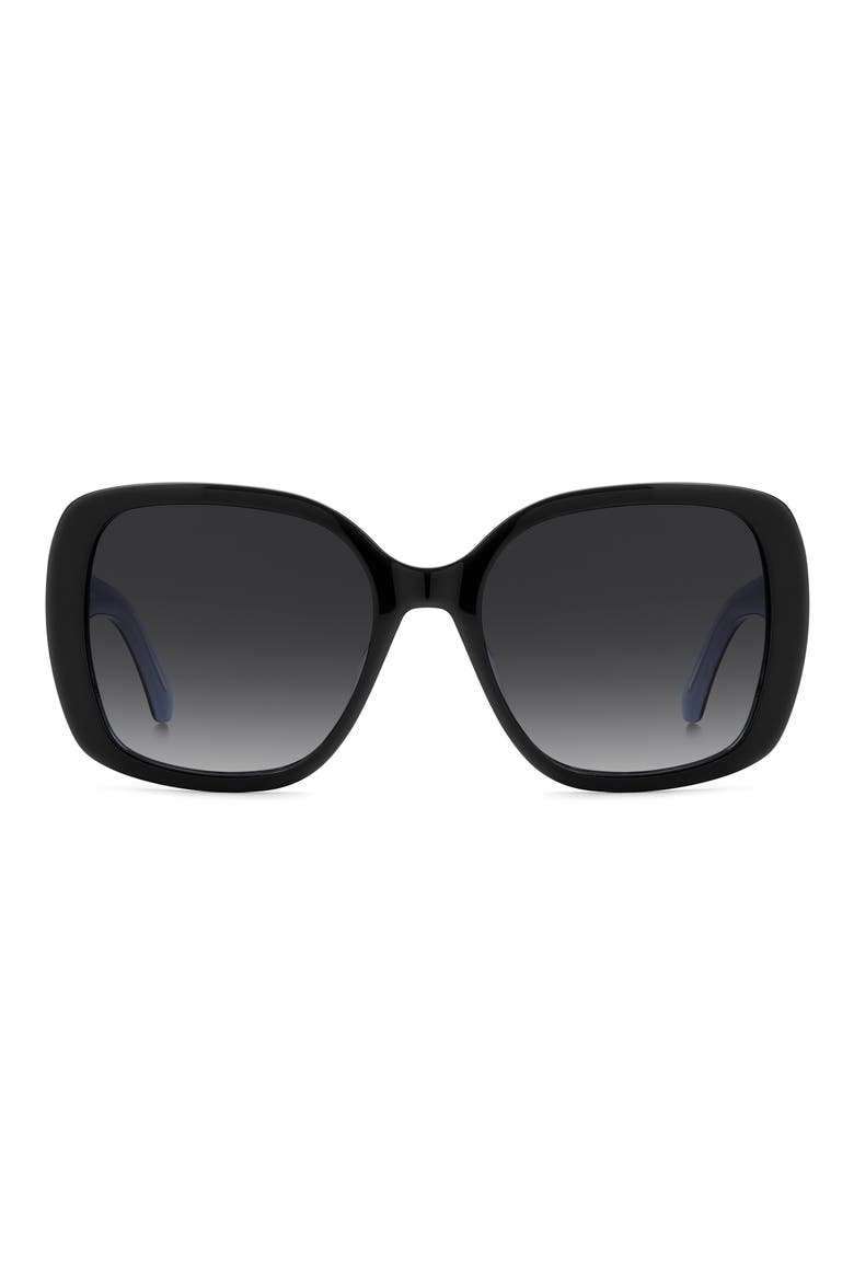 Wenona 57mm Square Sunglasses, Main, color, BLACK/ BLUE