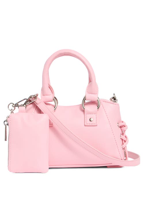 Madden Girl Whipstitch Top Handle Mini Satchel In Blush