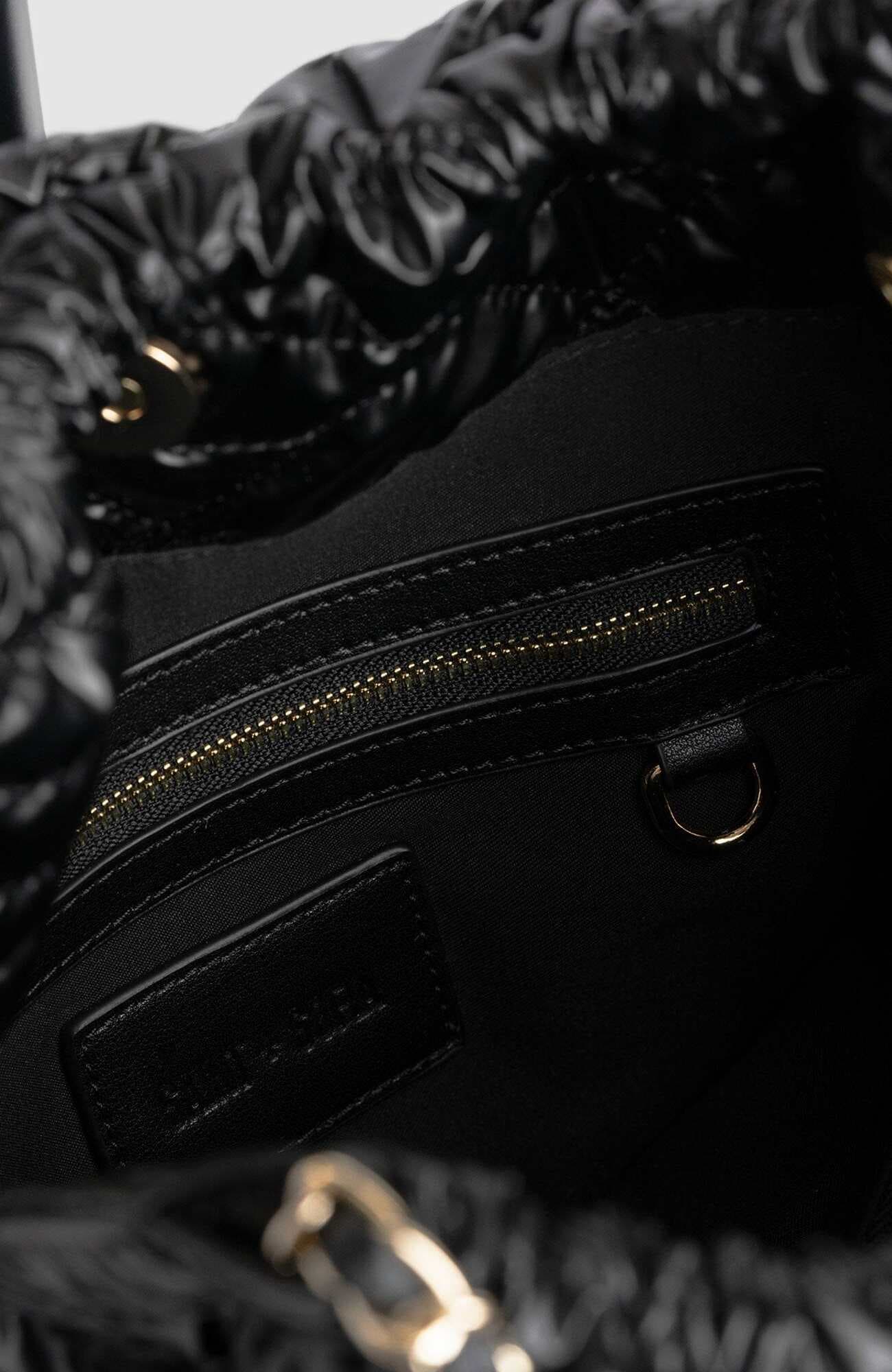 Saint + Sofia Camilla Drawstring Tote Bag, Alternate, color, Black