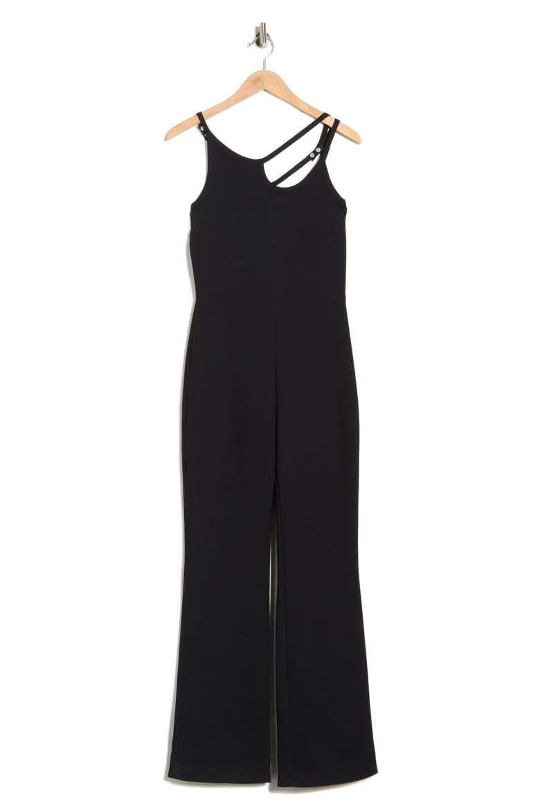 Cutout Jumpsuit, Alternate, color, BLACK
