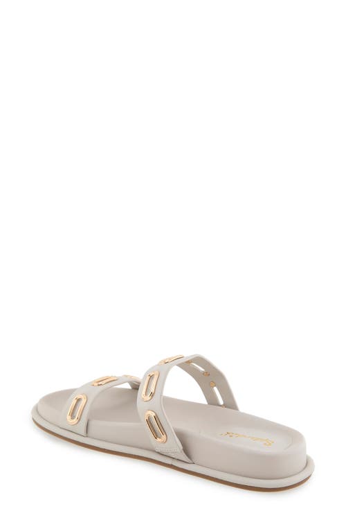 Splendid Carmen Slide Sandal In White Sand