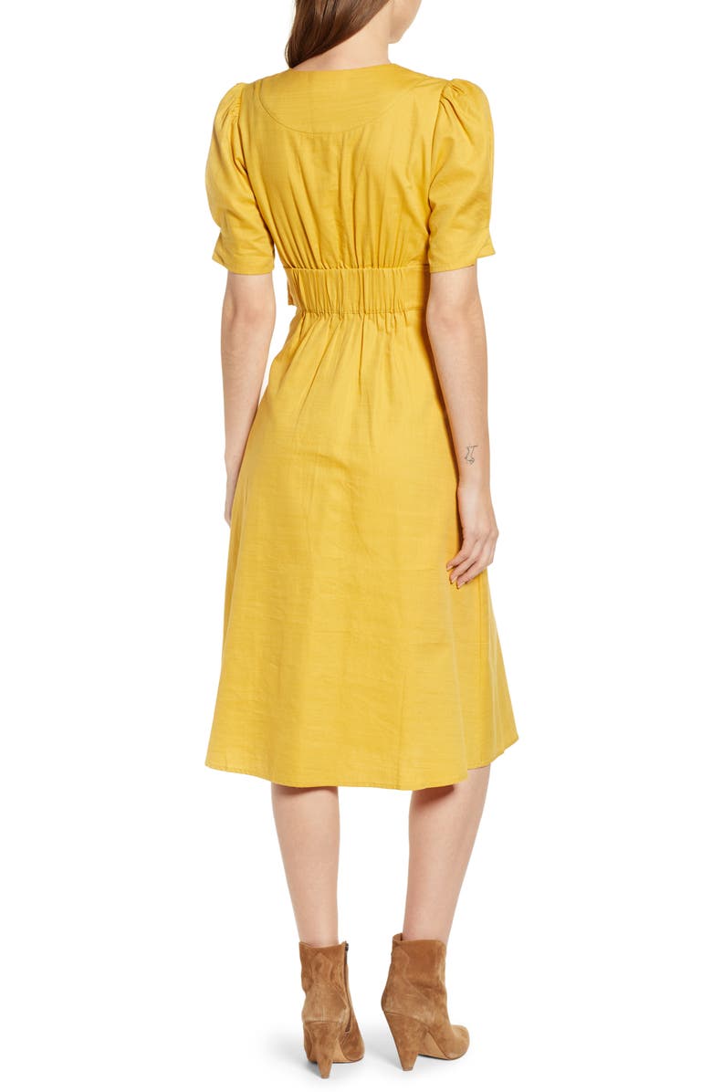 MOON RIVER Tie Waist Dress, Alternate, color, 