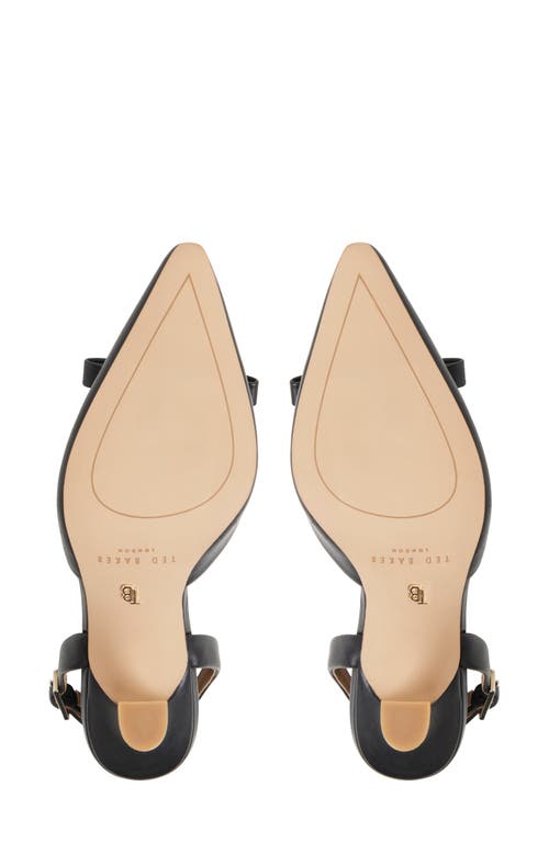 Ted Baker Sienna Slingback Pointed Toe Pump In Black