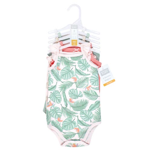 Hudson Baby Soft Cotton Sleeveless Bodysuit In Multi