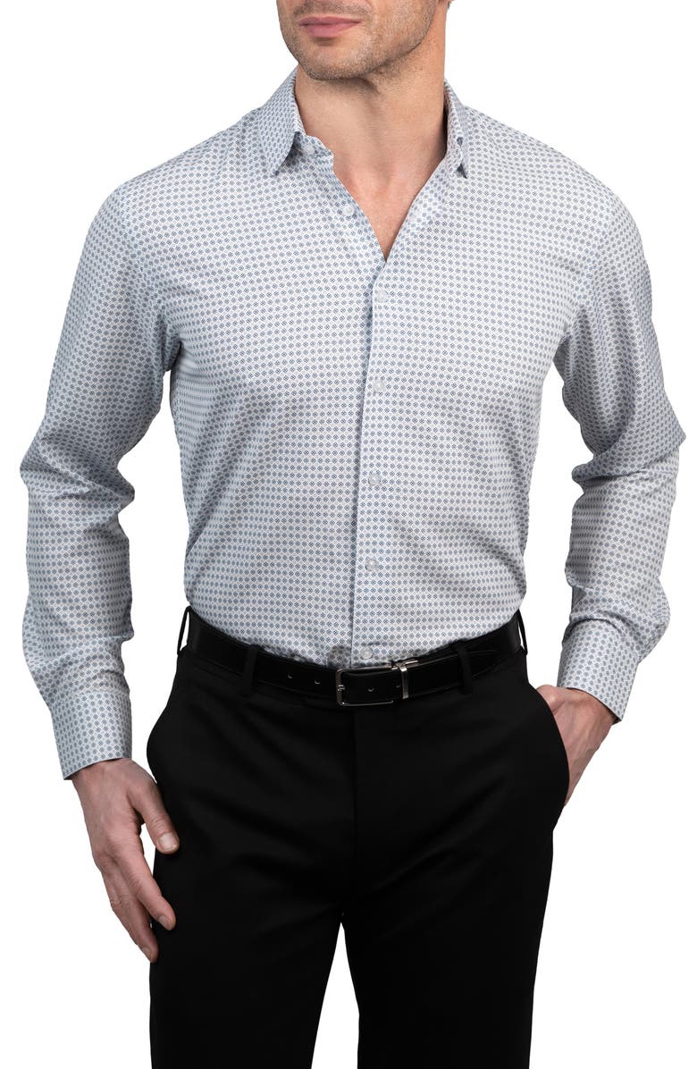 Lucky Brand Slim Fit Dress Shirt, Main, color, 