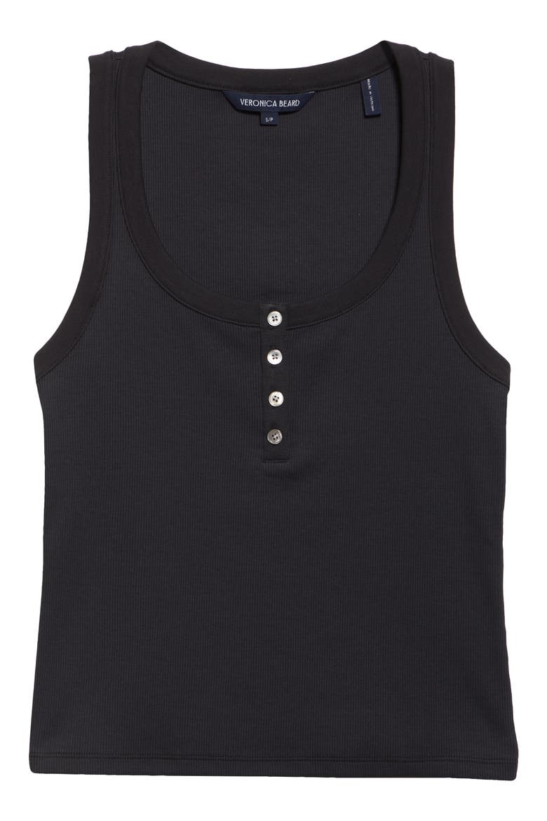 Abbott Rib Henley Tank, Alternate, color, BLACK