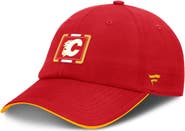 FANATICS Men's Fanatics Red/Gold Calgary Flames Authentic Pro Ripstop Adjustable Hat