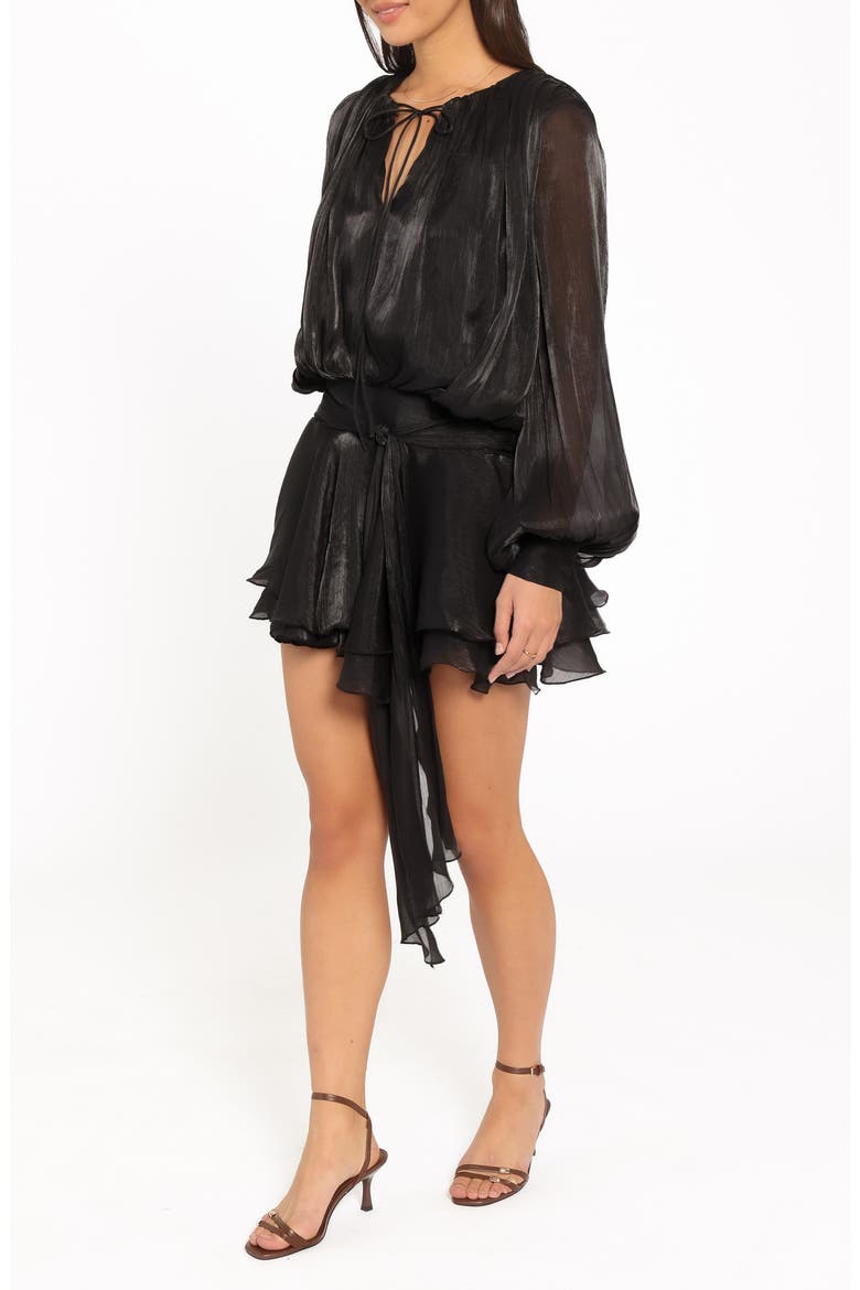 Adena Minidress, Alternate, color, BLACK