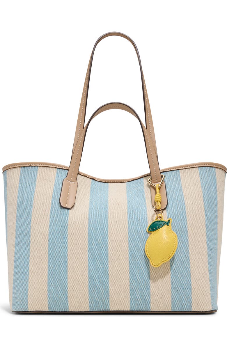 ALDO Summer Canvas Tote, Main, color, Light Blue