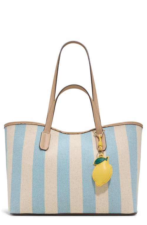 Aldo Summer Canvas Tote In Light Blue