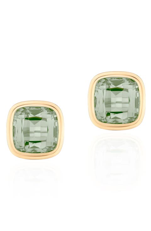 Manhattan Cushion Cut Stud Earrings