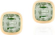 GOSHWARA Manhattan Cushion Cut Stud Earrings