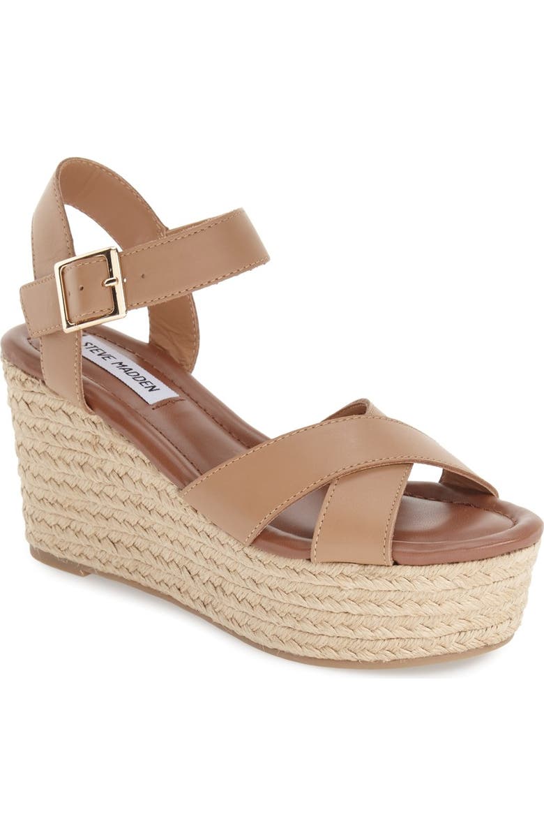 Steve Madden 'Surfbrd' Espadrille Wedge Sandal, Main, color,
