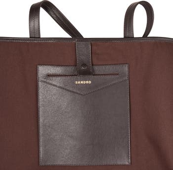 Suede tote bag